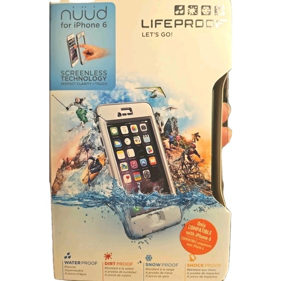 Lifeproof NÜÜD Screenless Technology,Waterproof Case for iPhone 6 White 77-51110 - Picture 1 of 5